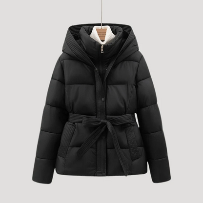Damen-Wintersteppjacke mit Gürtel
